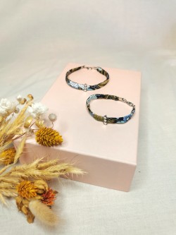 Lot Bracelets Végétal bleu