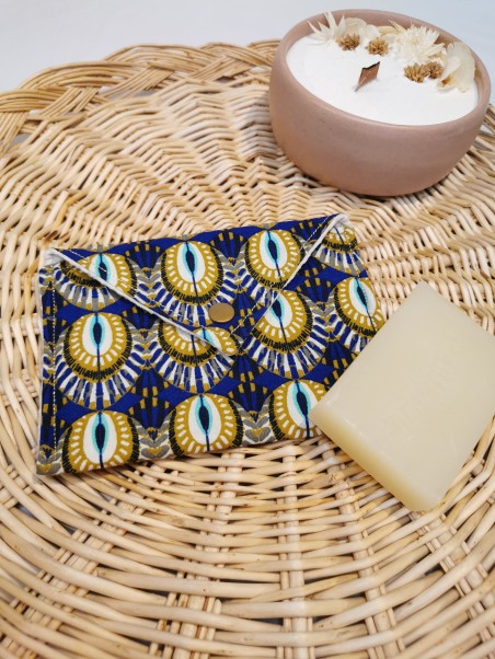Pochette à savon Paon