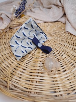 Pochette à tétine Cicogne