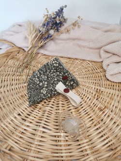 Pochette à tétine Liberty Kaki