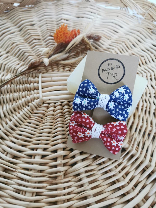 Duo de barrettes Fleurs