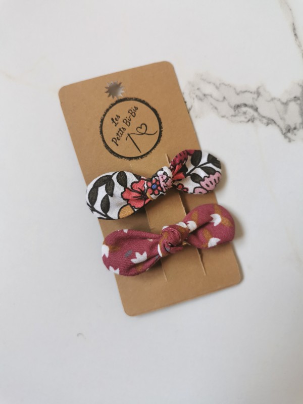 Duo de Barrettes Noeuds