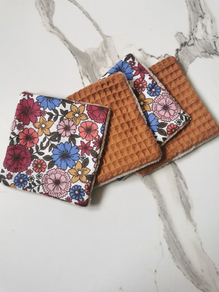 Lot de 4 carrés démaquillants