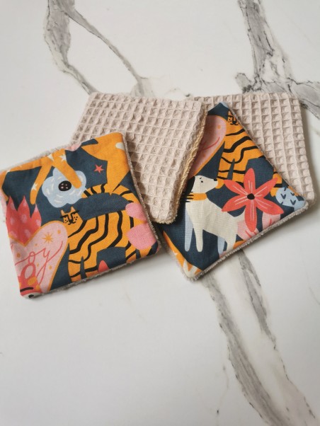 Lot de 4 carrés démaquillants