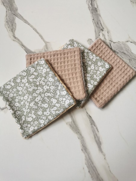 Lot de 4 carrés démaquillants