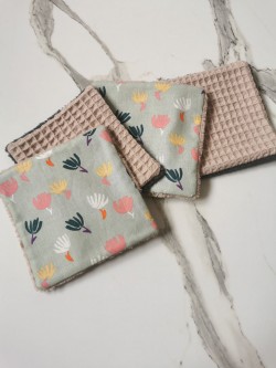 Lot de 4 carrés démaquillants