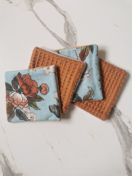 Lot de 4 carrés démaquillants