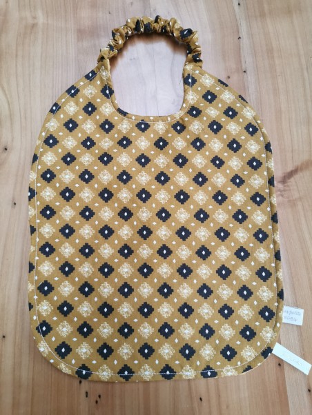 Serviette motif moutarde
